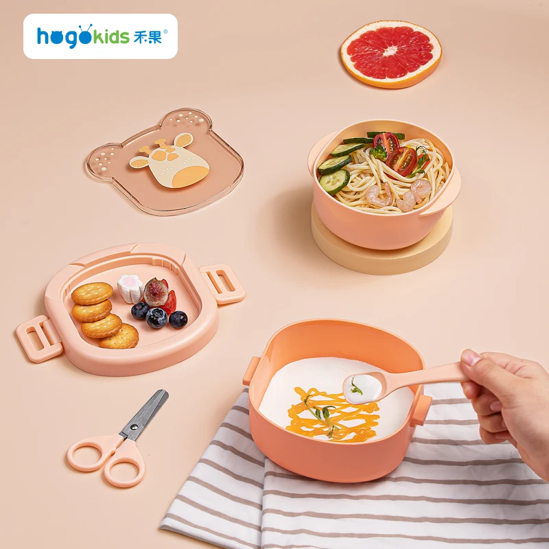 Hot Sale Bpa Free Baby Feeding Set Baby Feeding Bowl Bowl Set With Cover For Lunch Box