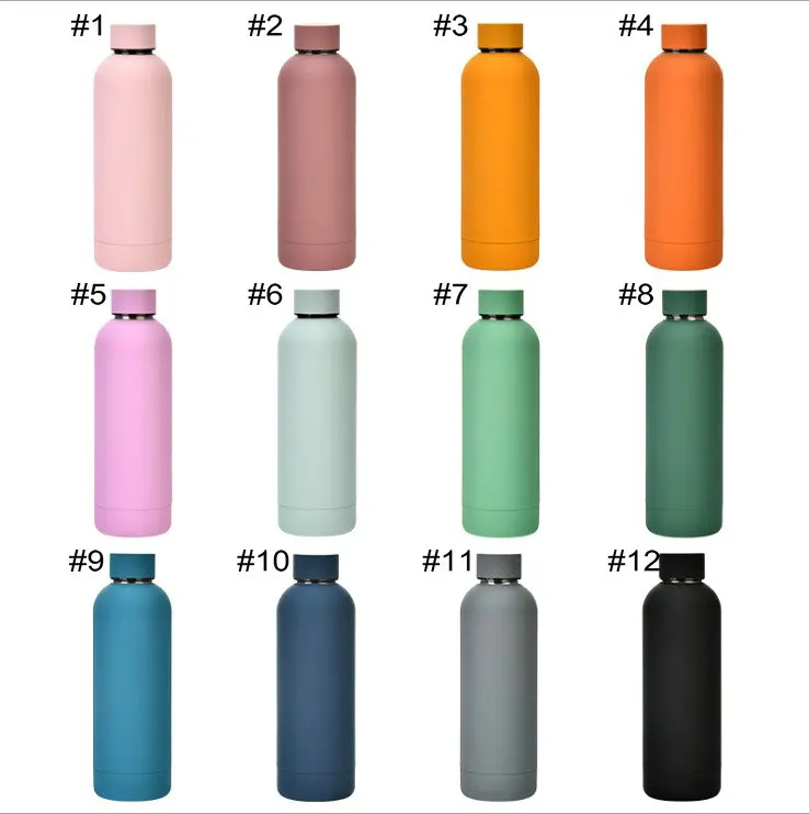  500ml с вакуумной изоляцией из нержавеющей стали двойными стенками thermoss бутылка для воды завод-изготовитель подарок резиновое
