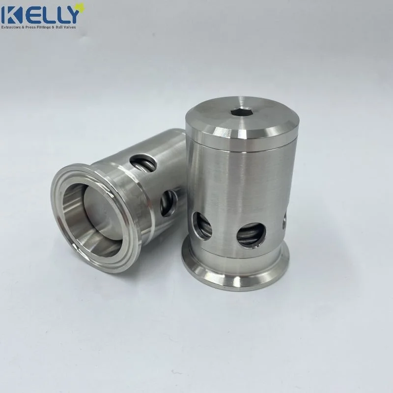 11/2inch Sanitary Tri Clamp Adjustable Tank Pressure Vacuum Relief Valve 304 Stainless Steel