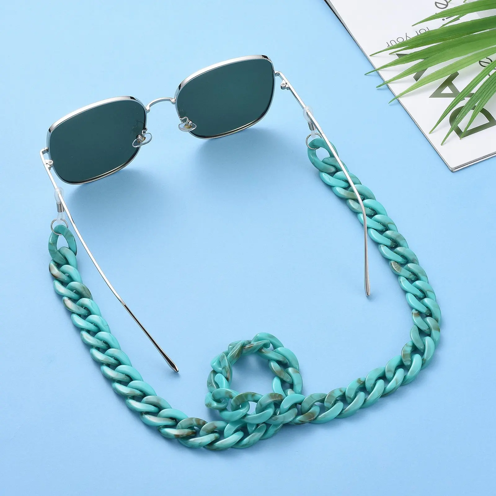 Meetee LCH-300 Acrylic Sunglasses Chain Anti-skid Eyeglass Plastic Neck Hanging Strap Cord Glasses Chains