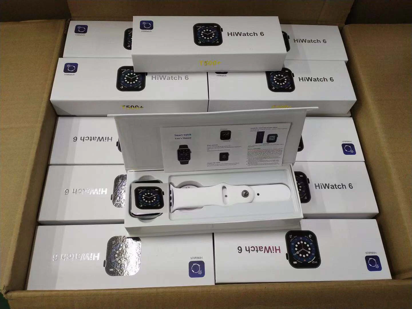 
Dropshipping 2021 Best Clone 1:1 online customized women Original display fitness sport mobile t500+ smart watch for mens 