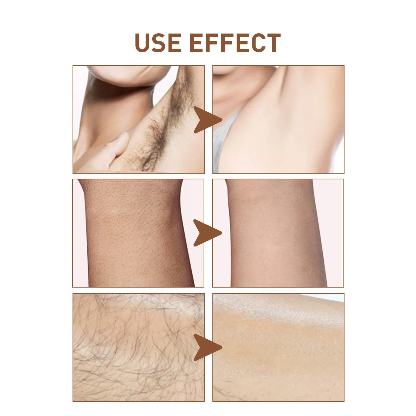 24k gold collagen armpit body natural women hair removal cream