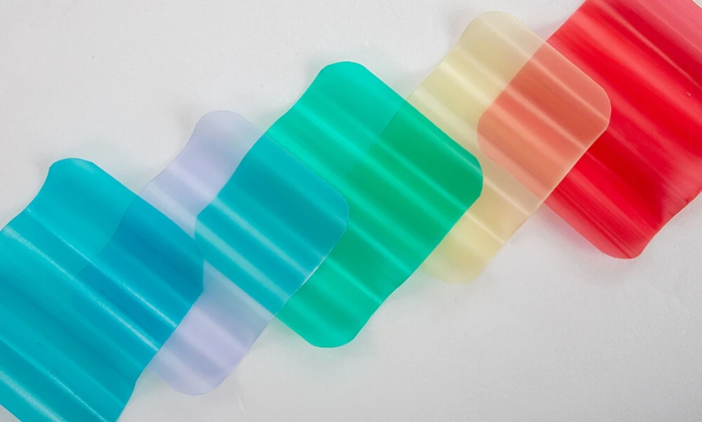 Made In Taiwan Clear And Colored Corrugated Roofing Sheet Roofing Tiles Made From PVC Plastic