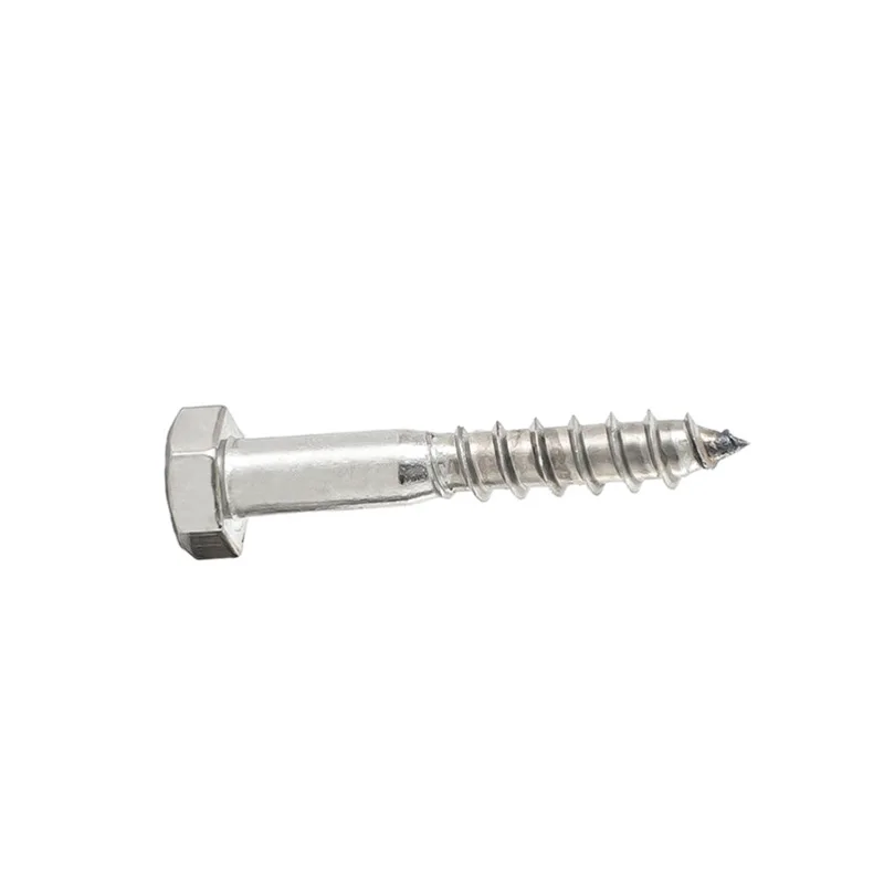Parafusos de madeira DIN571 Zinc Hexagonal Wood Screws