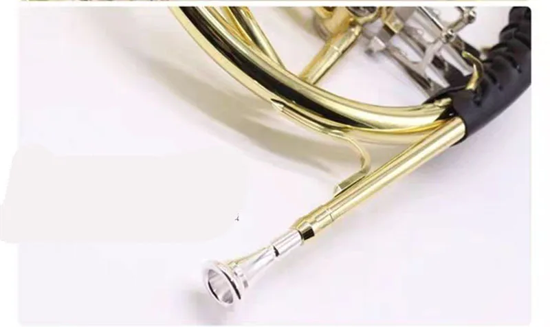 Wholesale of B-key single row three key split french horn round horn instruments for beginners  to perform