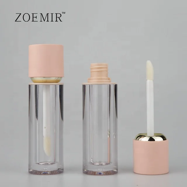 High quality PETG material gold lipgloss thick wall liquid lipstick lip gloss tube 4ml suppliers