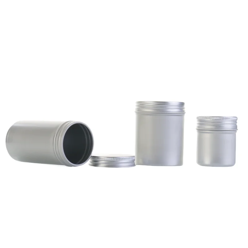 Factory custom 30ml 50ml 60ml 100ml 120ml Aluminum Round Tin Jar Wholesale Custom Color Metal Cosmetic Container Packaging