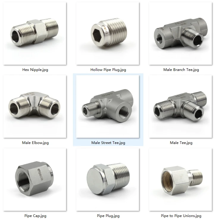 Swagelok Type Hikelok up to 10000 psi 316 ss Steel Pipe and Fittings Pipe Plugs