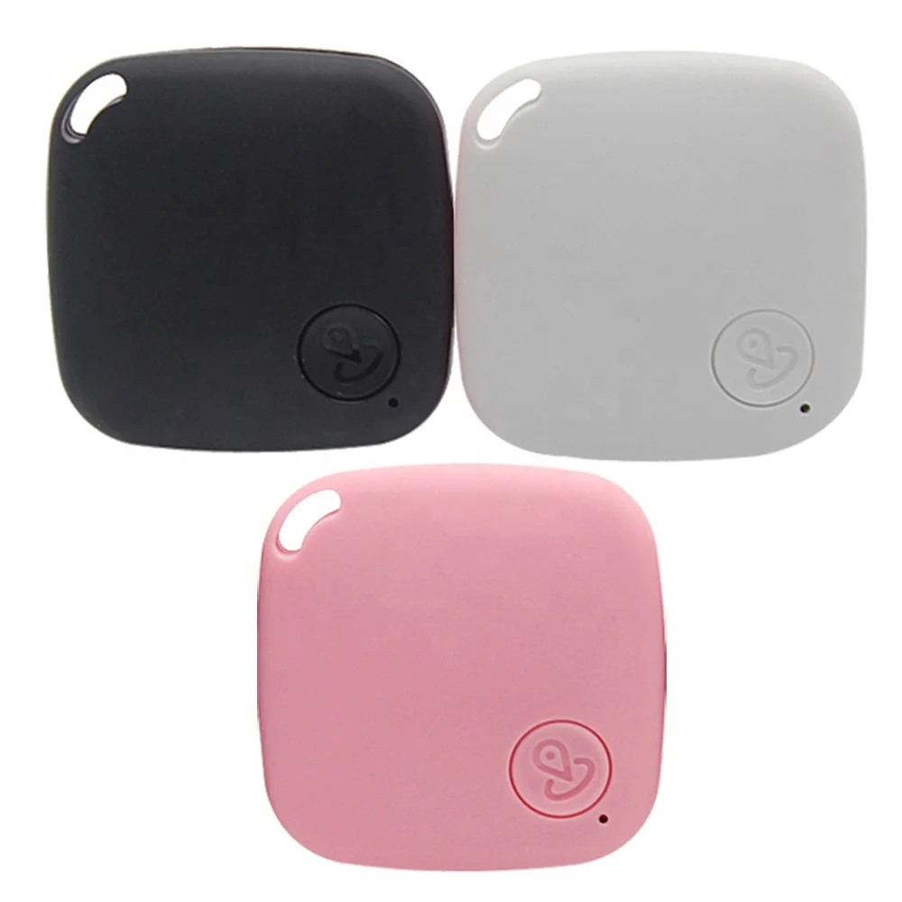 Pink Black White Color Smart BLE Locator Gps Tracker Mini Wallet Tracker Mini Anti Lost Key Finder