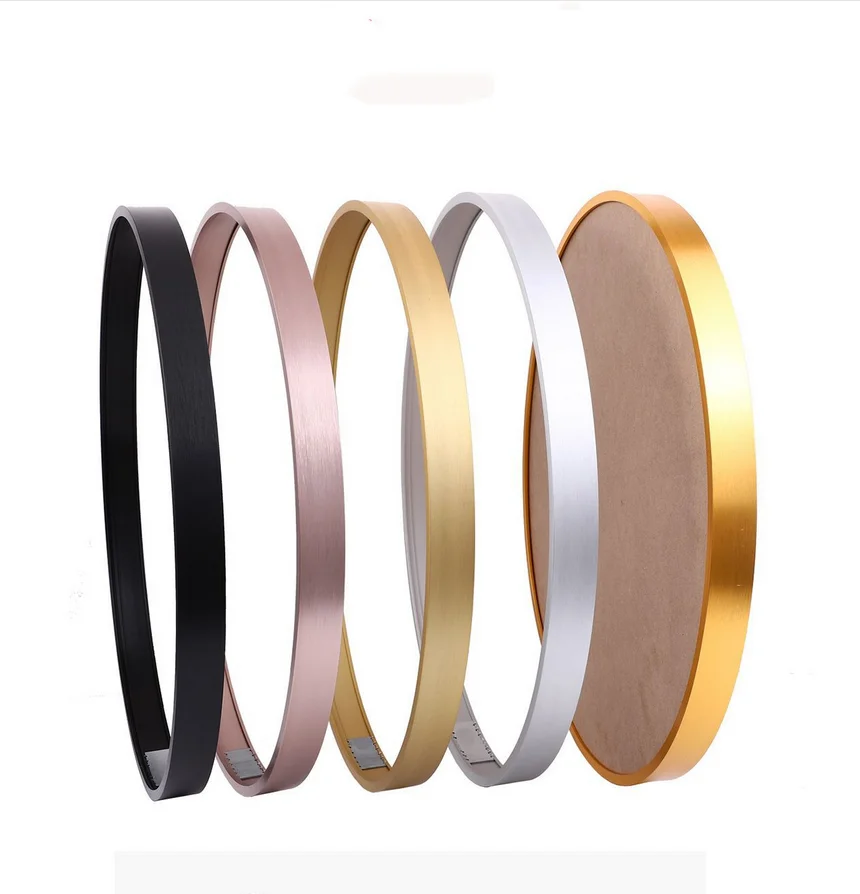 Wholesale High Quality Painting Circular Aluminum Picture Artwork Metal Round Photo Frame