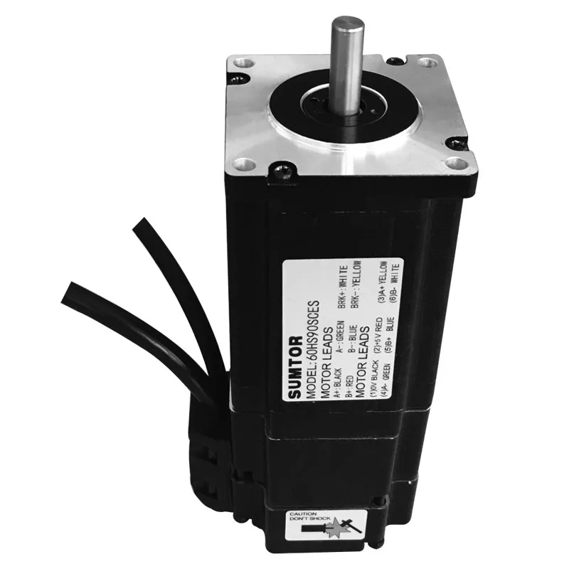 2 phase nema24  brake closed -loop stepper motor 4A with 3N.m holding torque