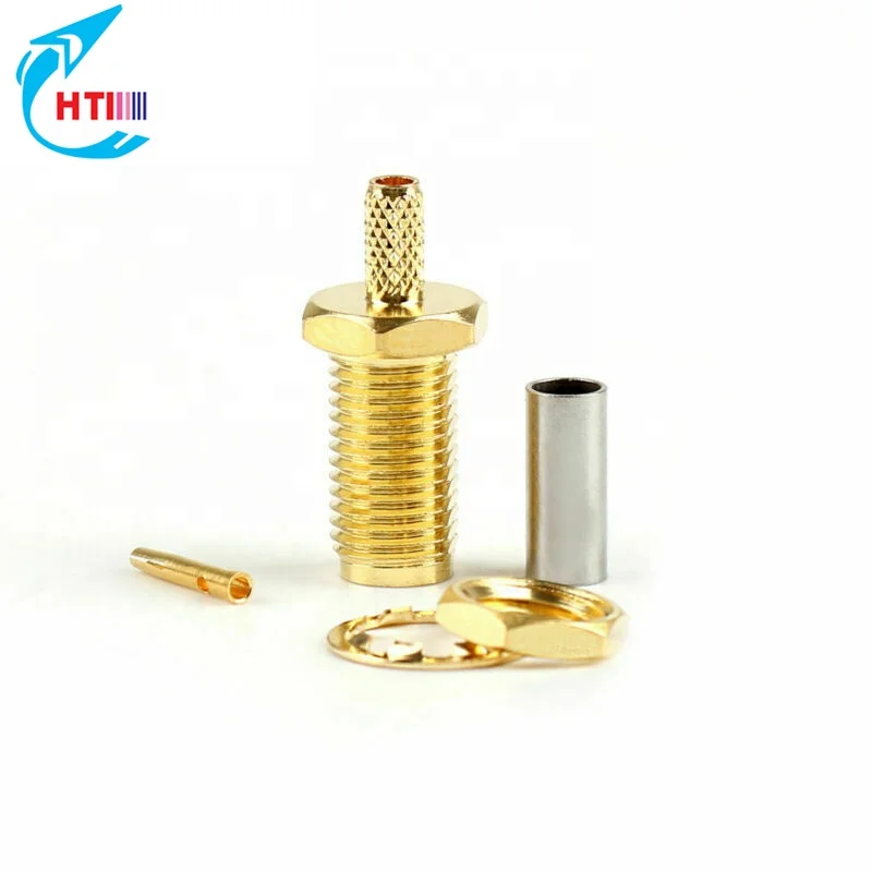 Hot  sale for RG174 RG316 LMR100 Cable RF coaxial  connector  female Jack straight SMA connector