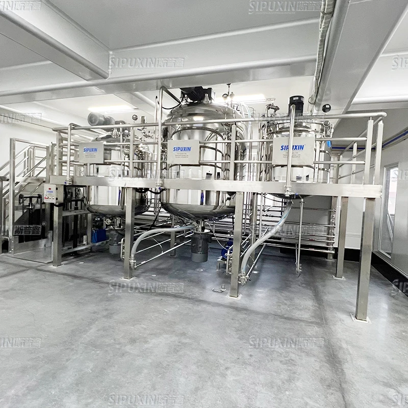 Factory Price High Speed Vacuum homogenizing emulsifying homogenizer emulsifier cosmetic cream mixer