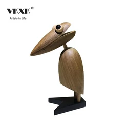 Good-material Beech wood animals craft production for hot sale