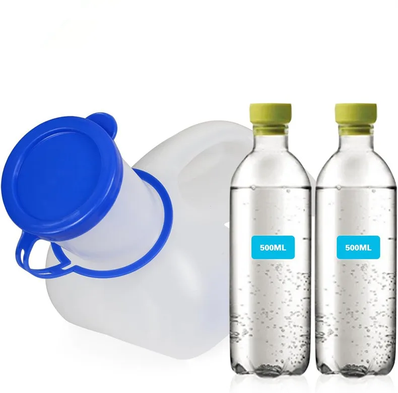 MSMT Unisex Urinal, Portable Men Women Toilet Urinal Pee Bottle with Lid and Funnel for Elderly Kids and Patients camping travel