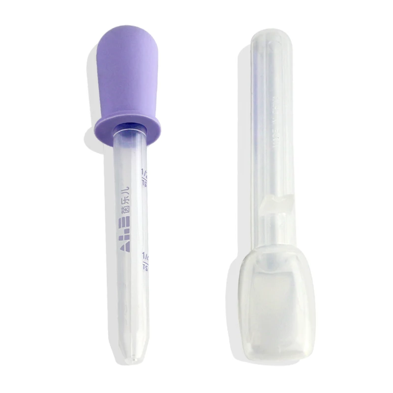 3ml Silicone Pipette Liquid Food Dropper 10ml  Plastic Baby Feeding Medicine Dropper Spoon