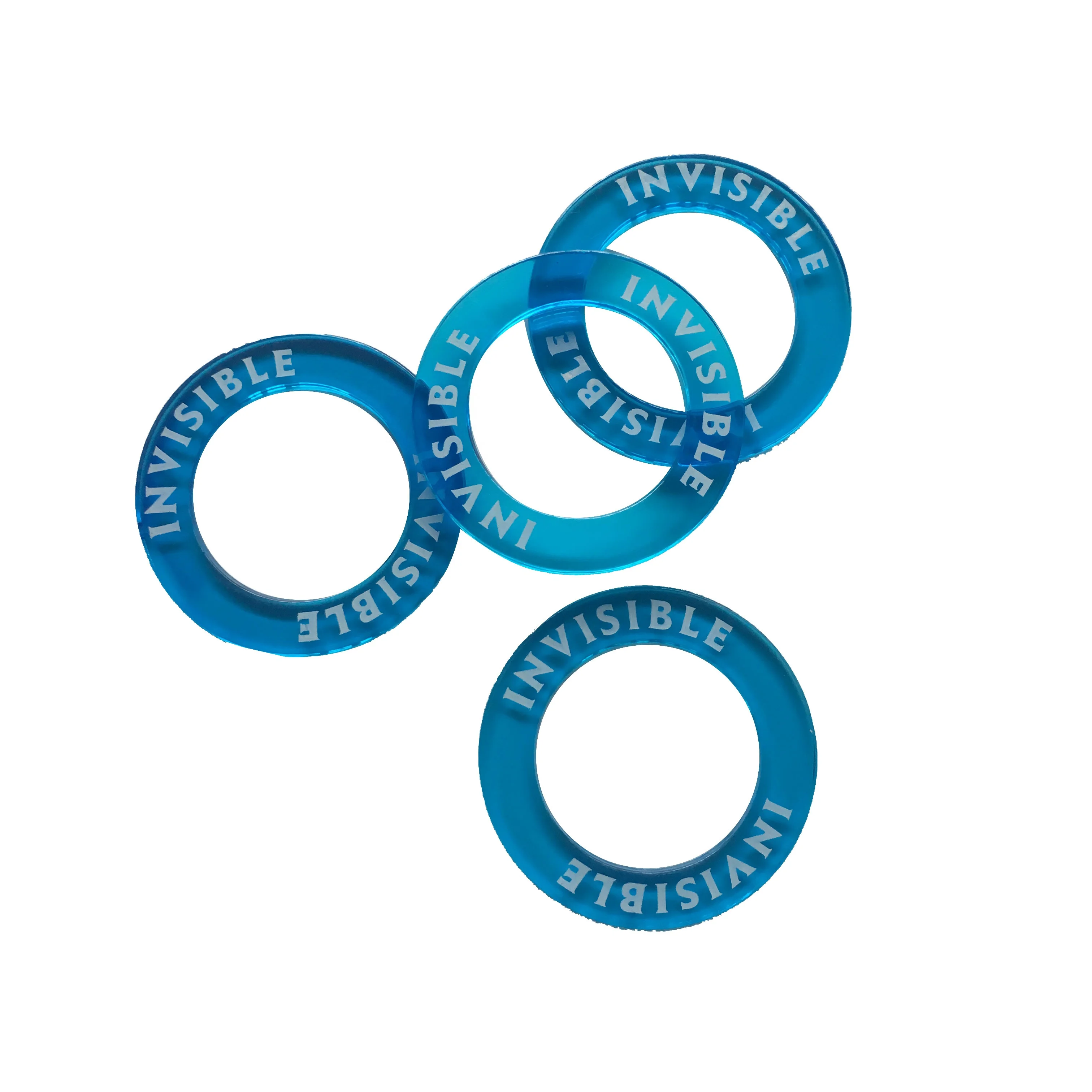 OEM custom acrylic transparent plastic educational printing token