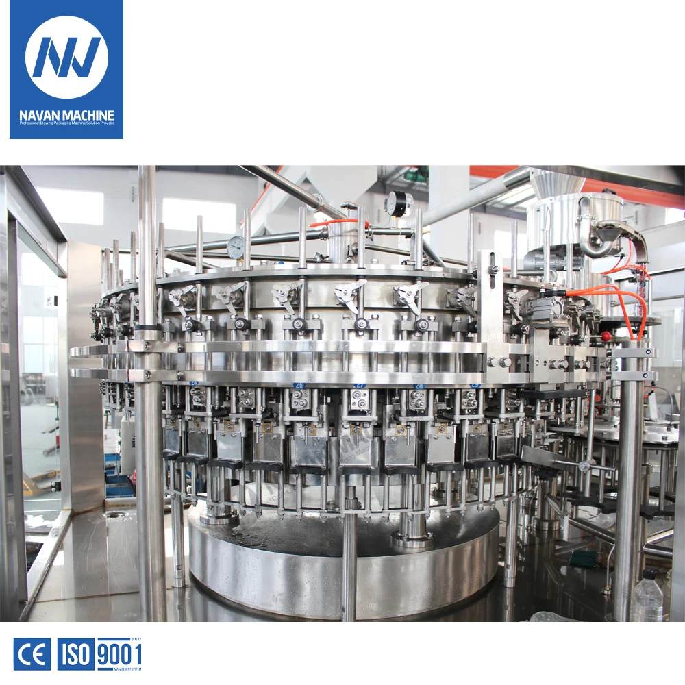 Navan Full Set Automatic 500ml 1L Plastic Bottle Carbonated Drink Filling Machine Carbonated Drink Production Line