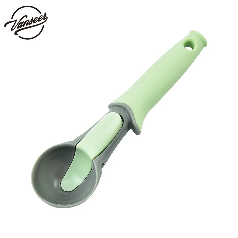 Food Grade mini PP cookies ice cream tools snowball rubber plastic ice cream spoon