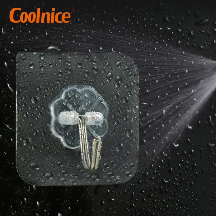 Strong Removable Wall Mount Hanger Hook Plastic Adhesive Hook Hanger Hook For Clothes