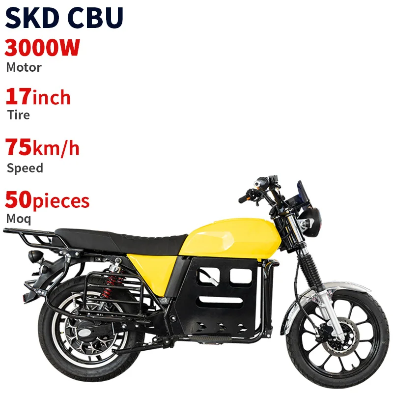 CKD SKD 18 inch tire electric racing motorbike 2500W 70km/h max speed 2 wheel adult electric motorcycle for adult from china