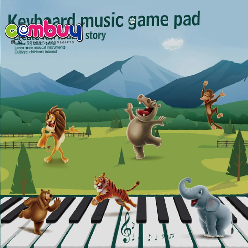 Музыкальный Игровой Коврик 2 в 1 обучающая история игрушки с педалью клавиатура пианино танцевальный коврик