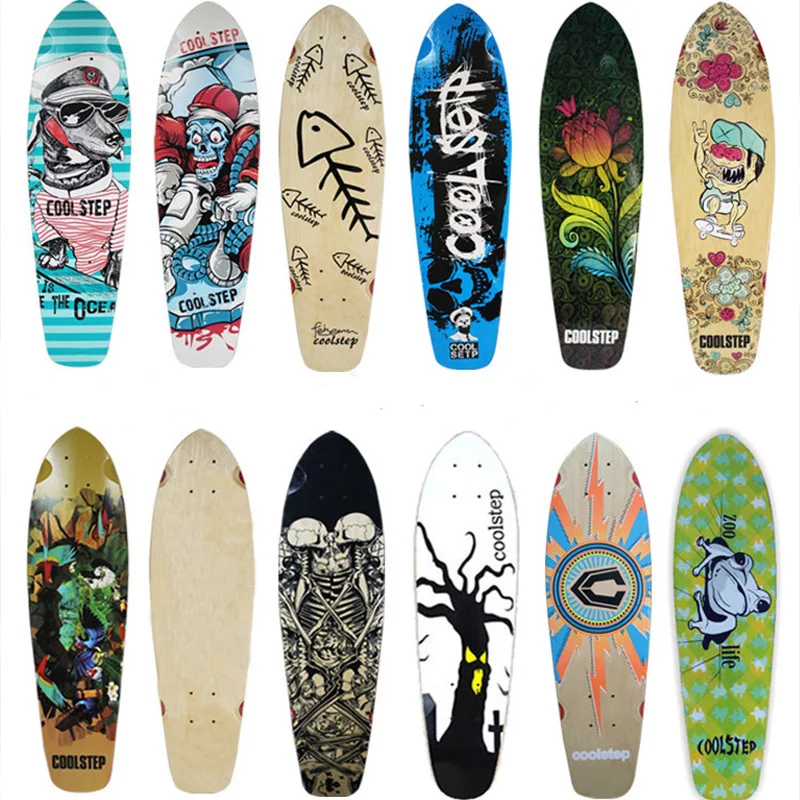 Free Oem ODM blank maple free bearings custom skateboard wheels decks
