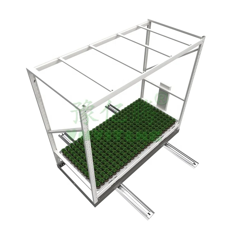 Greenhouse Mobile Hydroponic System Ebb Plant Grow Rack