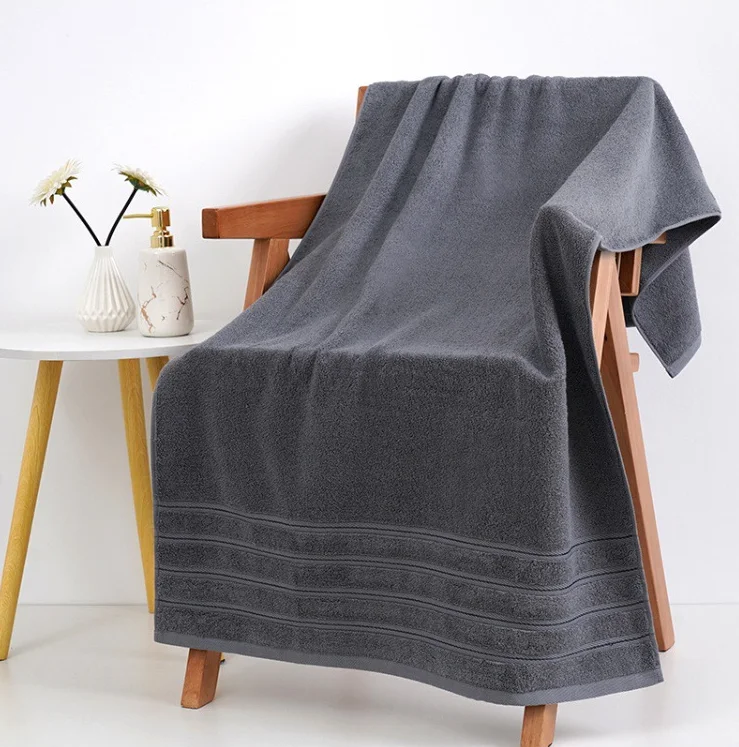 Custom Logo 6 Pieces Towel Set 100% Cotton Super Thick Absorbent Luxury Cotton Towels for 5 Star Hotel Bathroom Use