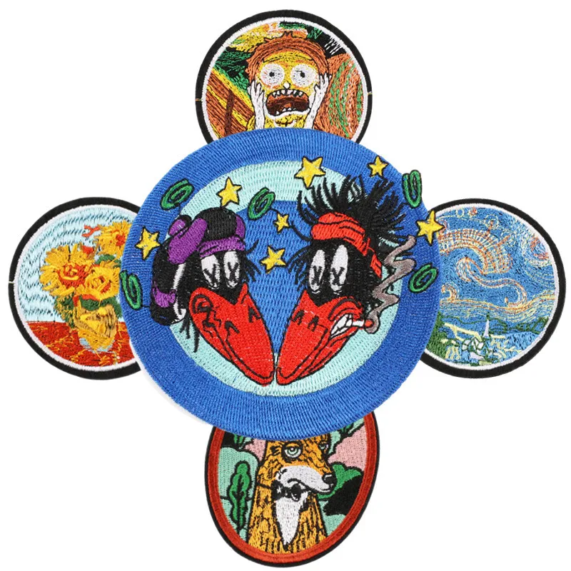 Hot Recommended Heat Press Patches Adult Jeans Clothes Stickers Cool Embroidery Badges For Denim Jacket
