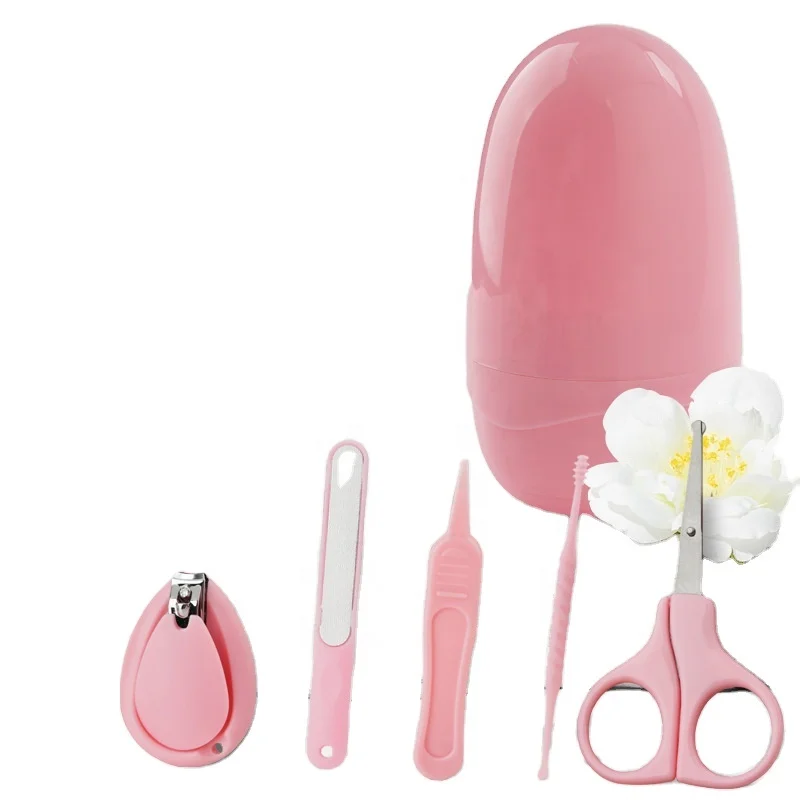 Darling hand and foot care child nail clippers set nail file safety scissors meat-proof nail clippers five-piece set