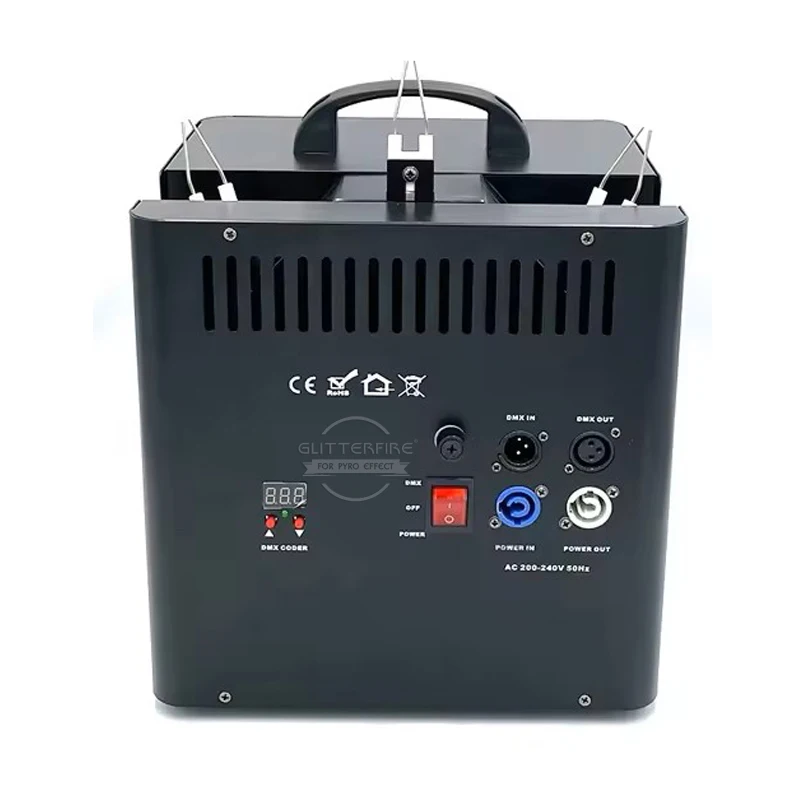 180W Triple Head Fire Machine Dj Fire Flame Machine for Parties Events DMX Flame Projector