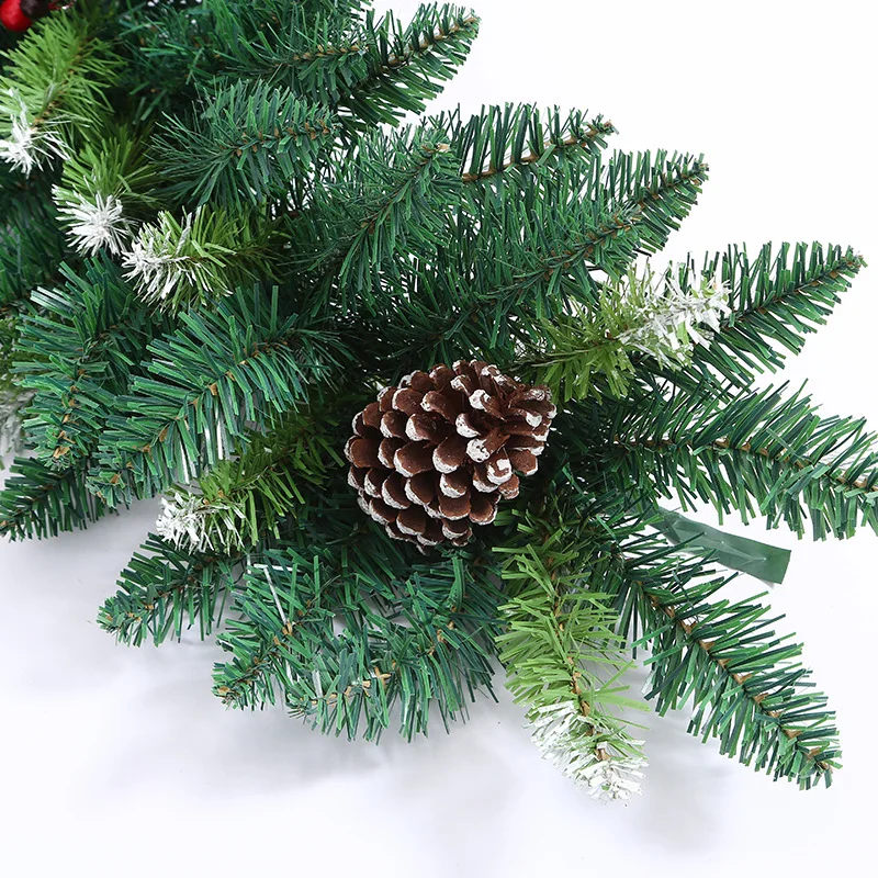 270cm PVC+PE Green plant large pine wreath Home escalator door frame decoration christmas tree pine