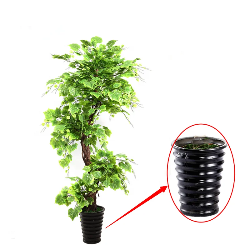 Exquisite Landscape Artificial Interior Special Spiral Tree For Home Decor Green Grape Plants Trees 0475