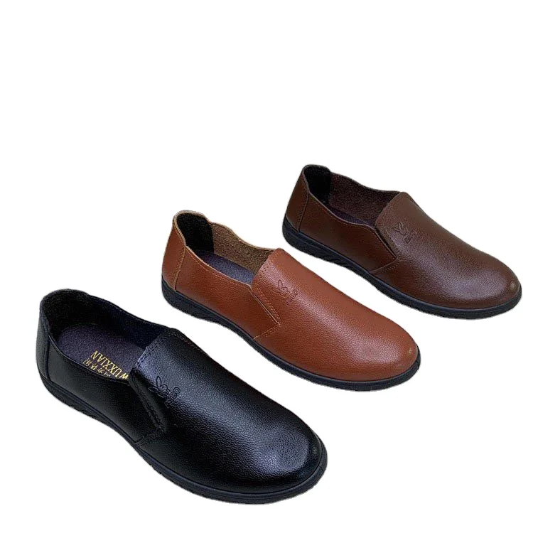 Wholesale cheap fashion popular comfortable soft shoes high quality causal men leather shoes
