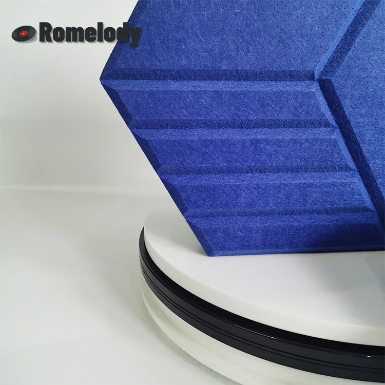 Acoustic Material Self-adhesive Hexagon PET Felt Acoustic Sound Insulation Board