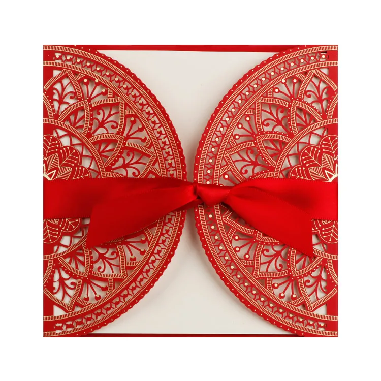 Деревенский стиль набор лазерной резки помолвка Свадебная вечеринка Свадебная пригласительная открытка