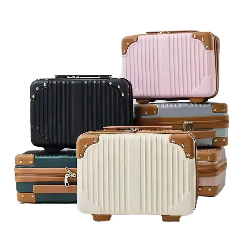 Factory Hot Sell Travel Zipper Cosmetic Cases Bag Abs Double Beauty Beauty Case