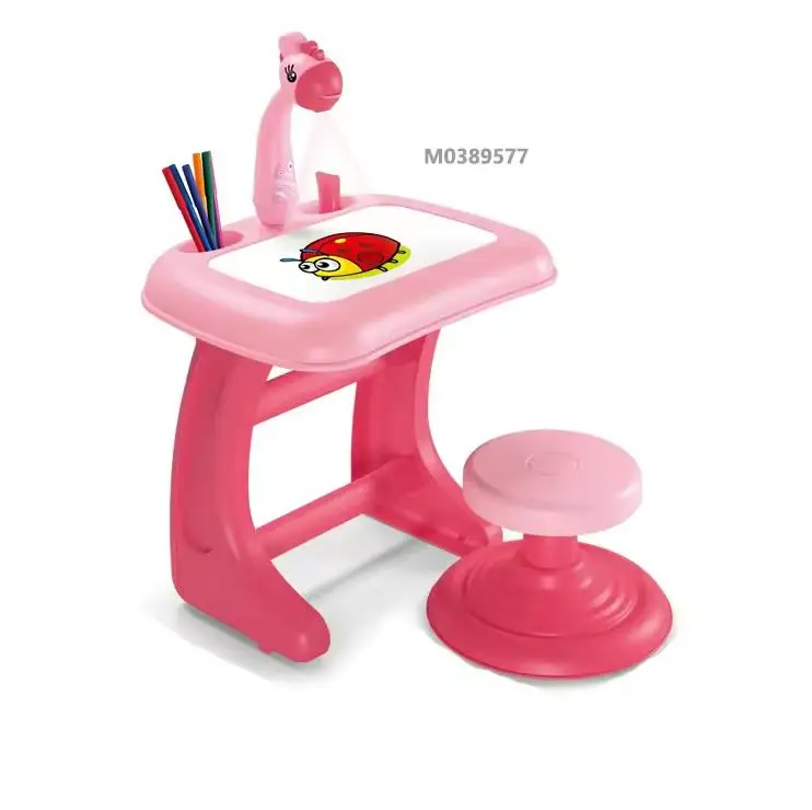 4 in1 educational toys easel with projector for kids