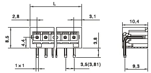 Factory manufacture various bayonet connectors spring loaded screwless termin block connector