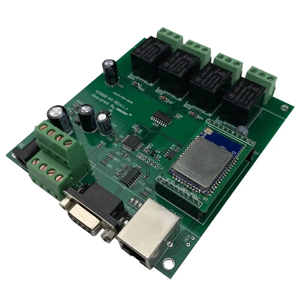 4 панели реле RS232 wi-fi TCP-IP интеллектуальное домовладение дистанционное управление домашним электричеством