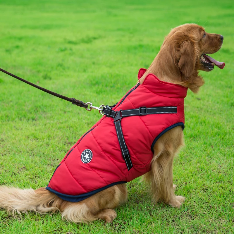 Bespoke Dog Wear Vest Waterproof Winter Doggy Jacket OEM Pet Puffer Down Coats For Large Dogs