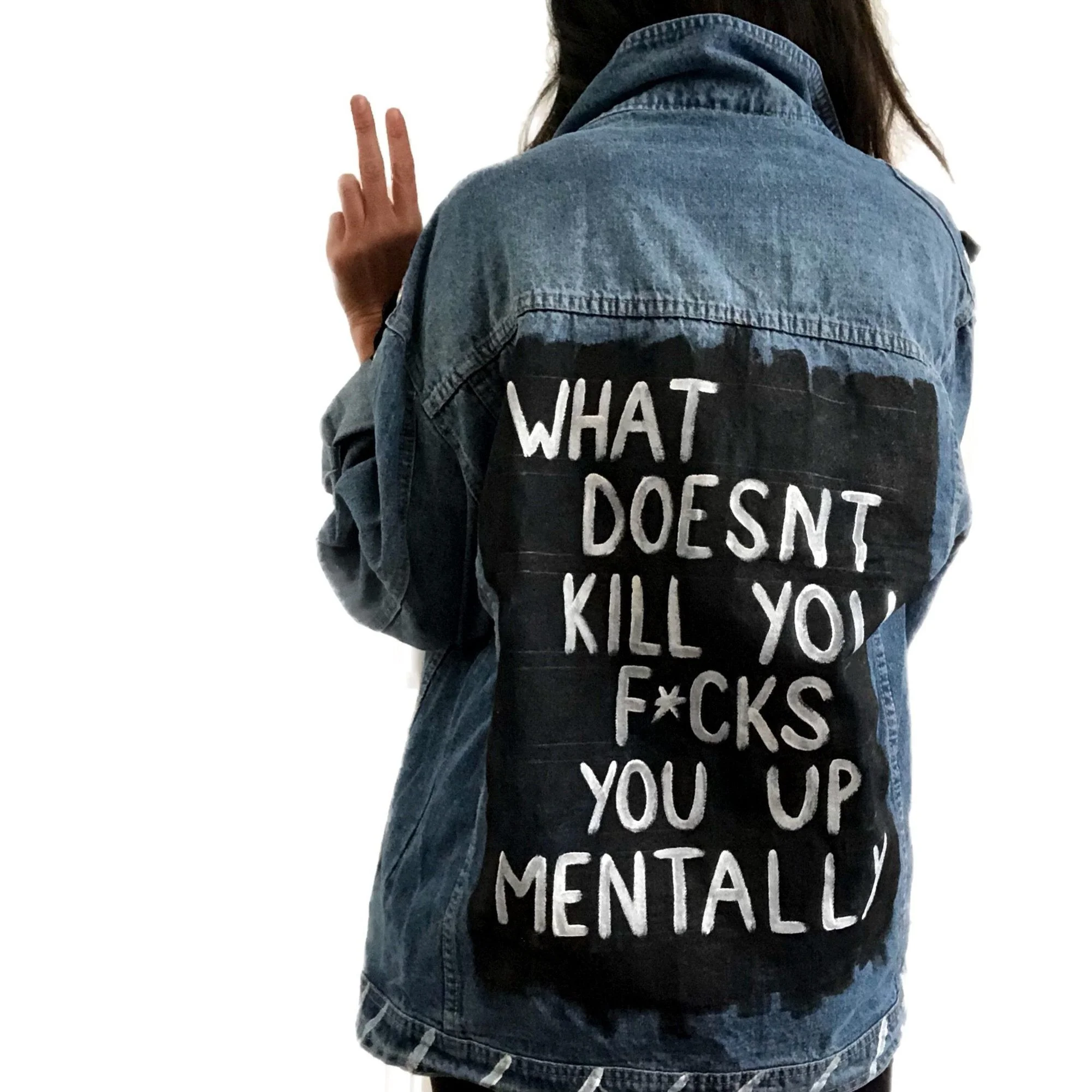 Fancy  wholesale new fashion jean customize logo printed winter denim jackets women