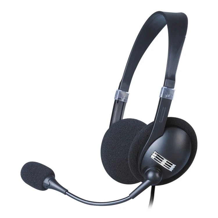 Hot-selling 30mm speaker wired on-ear headsets with boom Microphone for call center/office use