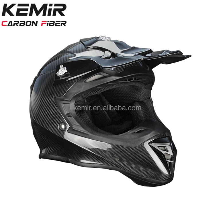 OEM carbon fiber motocross helmet shell for moto carbon fiber cross helmet
