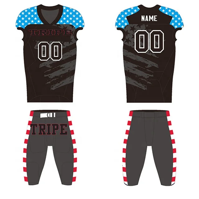 American football wear, American football jersey set