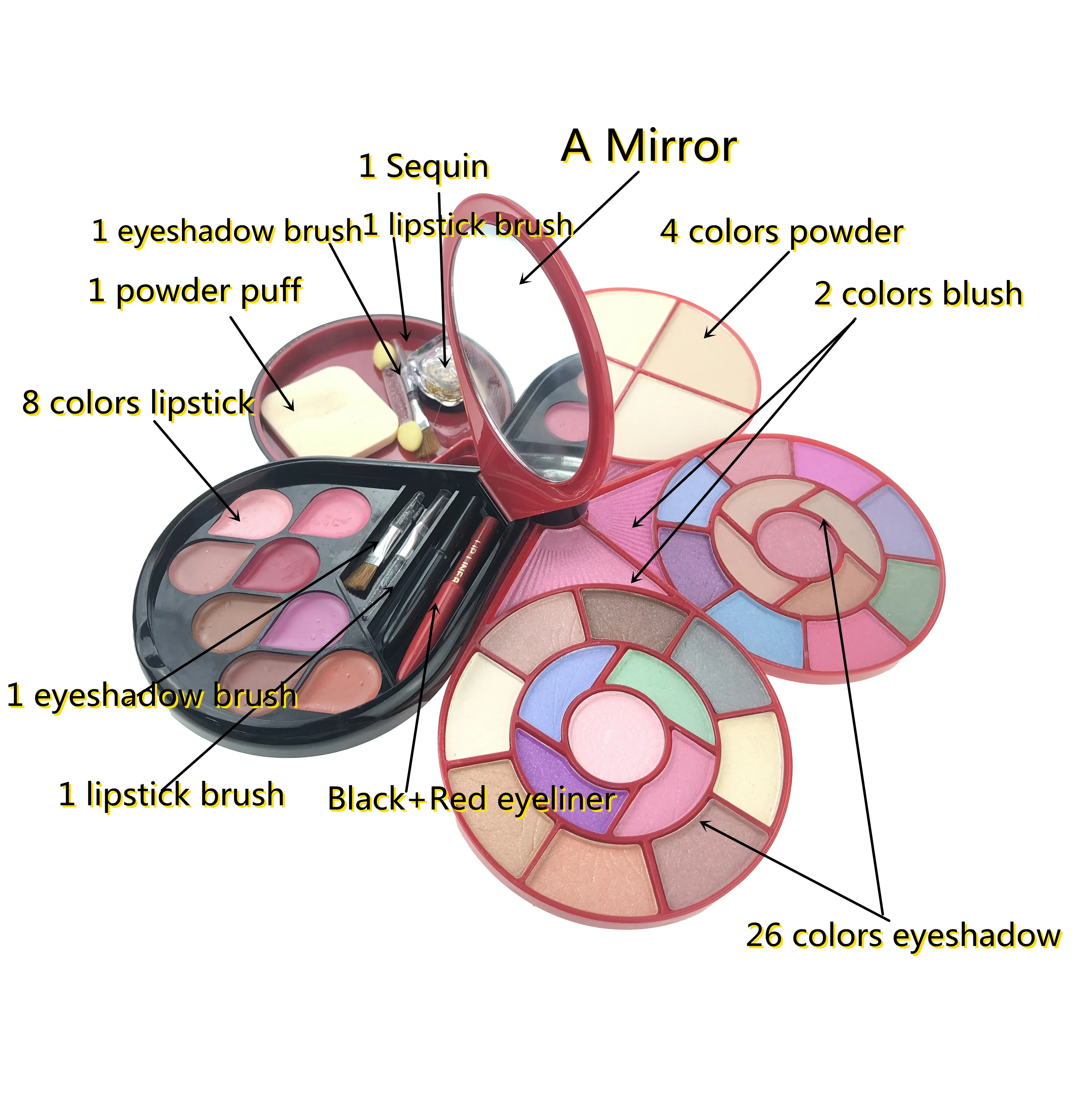  26 color pearlescent eyeshadow palette high quality fashion makeup
