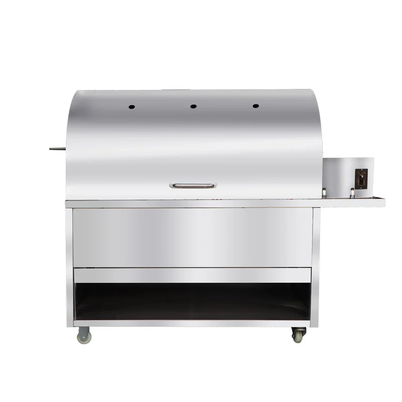 Commercial fully automatic smokeless stainless steel roast lamb leg oven roast lamb chops charcoal gas rack