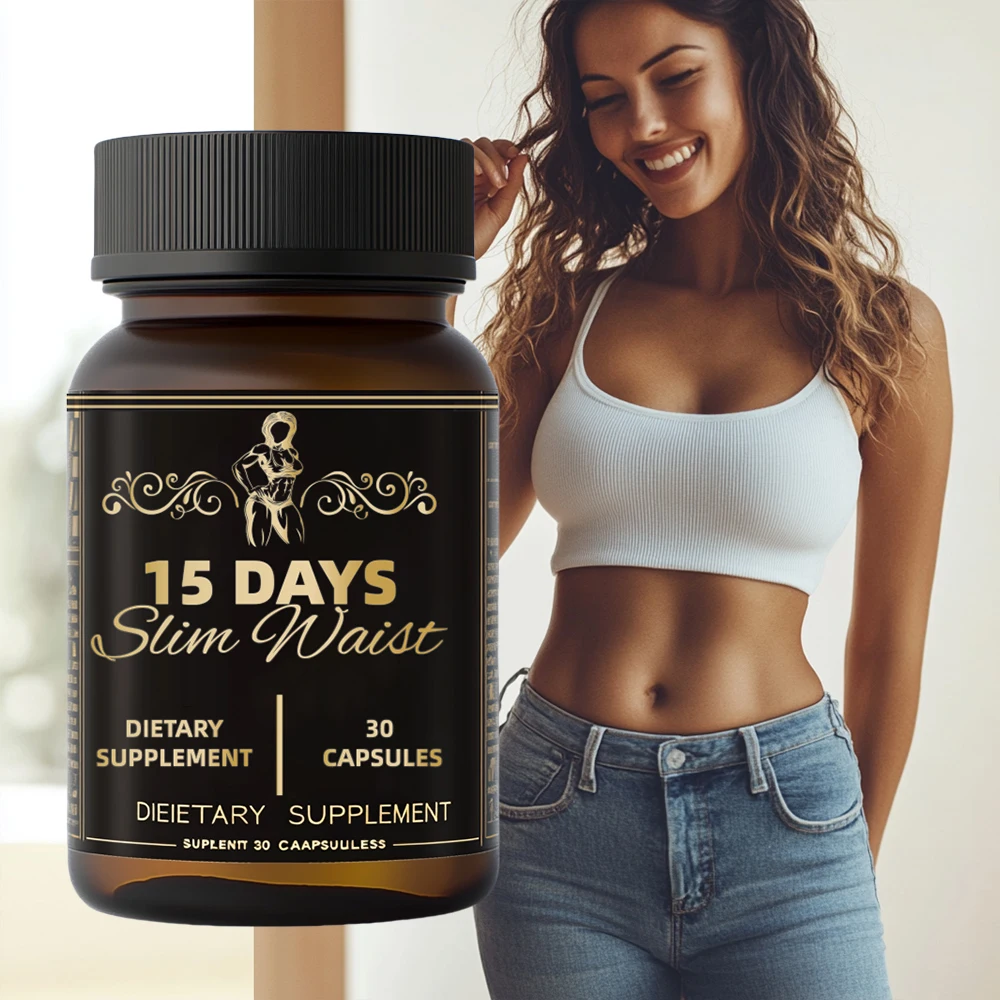 Adult 15-Day Flat Tummy Detox Slimming Capsules Plums A.C.V Gummy & Healthy Capsules Dried Plum Detox Slimming and Cleansing