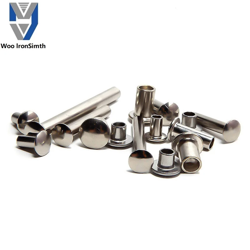 Custom pop 304 stainless steel round head semi hollow rivet wholesale assorted